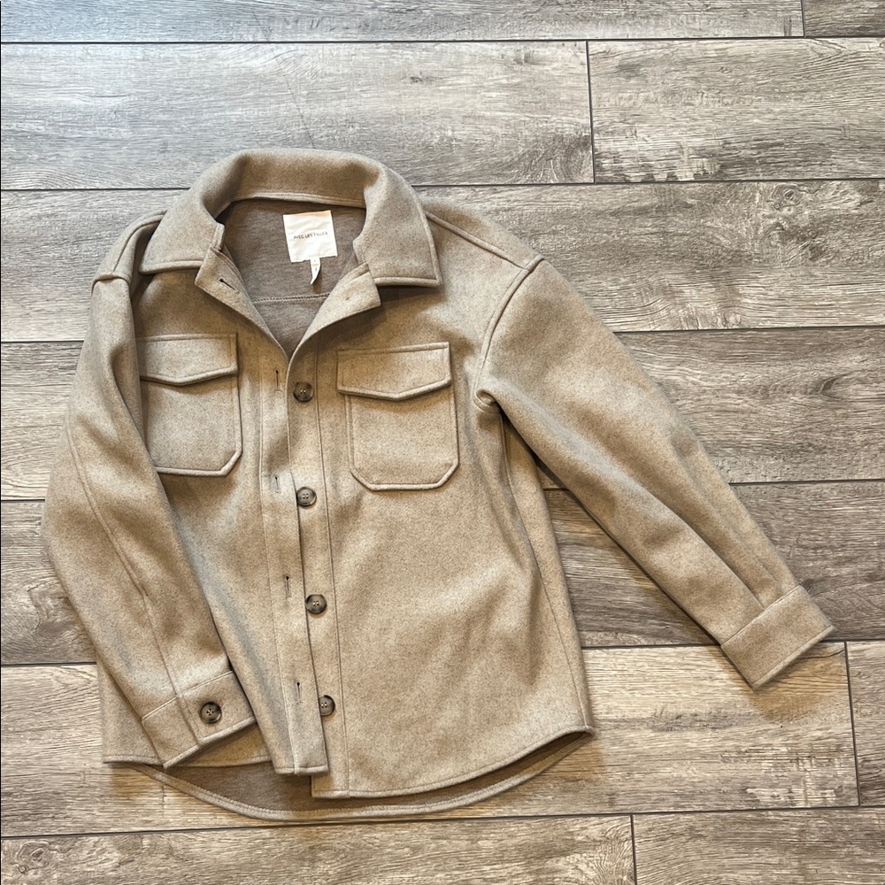 Avec Les Filles Tan Utility Jacket